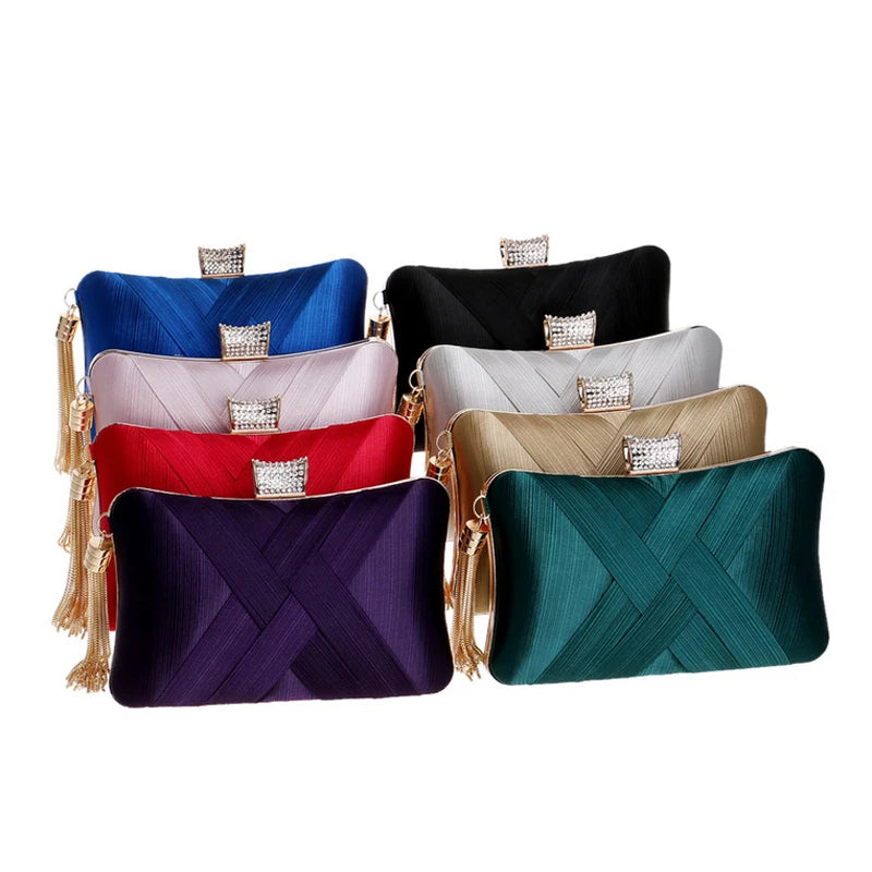 Sac d'embrayage Tassel Fashion Ladies Day Small épaule sacs à main féminin Sac de soirée de fête pour femmes Purse Téléphone